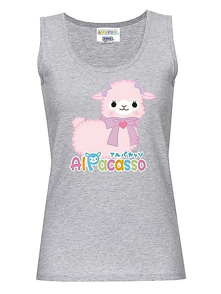 Amufun Alpacasso Damen Tanktop grau meliert günstig online kaufen