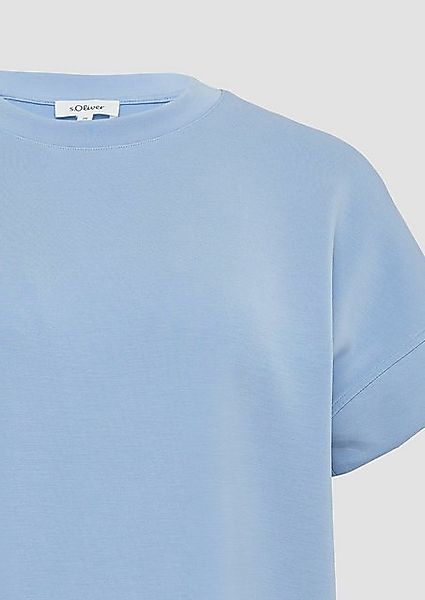 s.Oliver Kurzarmshirt Kurzarm-Sweatshirt im Relaxed Fit günstig online kaufen