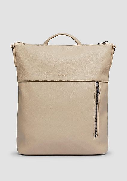 s.Oliver Rucksack Tasche, Rucksack in Leder-Optik mit längenverstellbarem G günstig online kaufen
