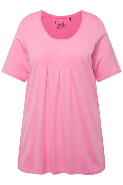 Ulla Popken T-Shirt T-Shirt Zierfalten A-Linie günstig online kaufen