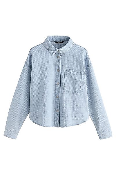 Next Jeanshemd Oversized Fit Jeansbluse, Kurzgröße (1-tlg) günstig online kaufen