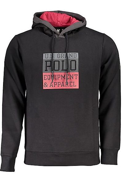 U.S. GRAND POLO Sweatshirt Kapuzen-Sweatshirt Herren Schwarz mit Details & günstig online kaufen