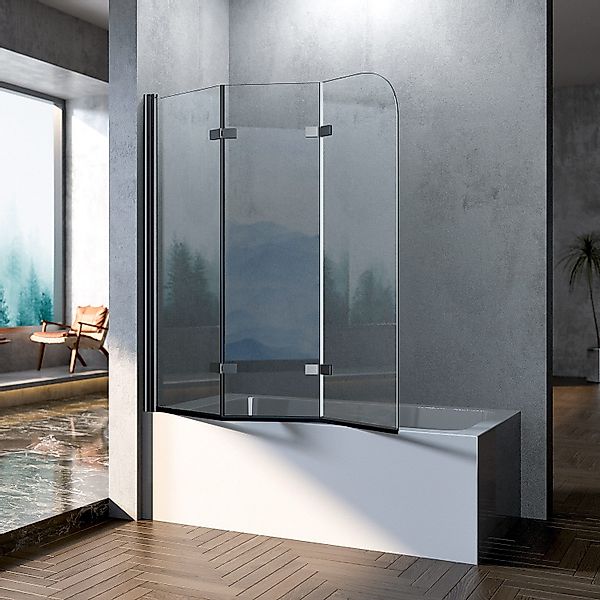 Boromal Duschwand für Badewanne Badewannenaufsatz Badewannenfaltwand günstig online kaufen