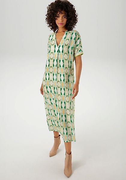 Aniston CASUAL Sommerkleid, mit farbharmonische,. grafischen Druck günstig online kaufen