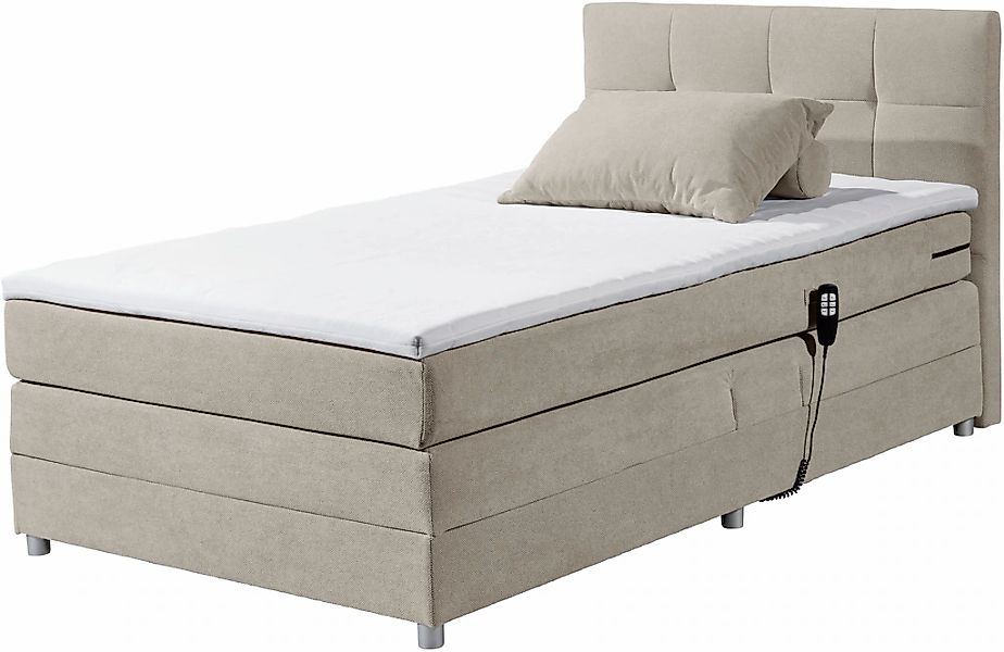 ED EXCITING DESIGN Boxspringbett "Toulouse B" inkl. Motor günstig online kaufen