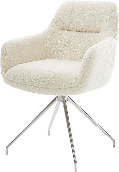 DELIFE Polsterstuhl Pejo-Flex, Kreuzgestell konisch Edelstahl günstig online kaufen