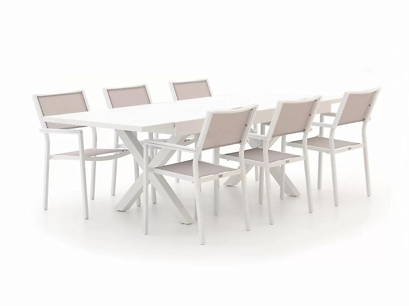 Bellagio Roma/Pavello 180 cm Gartenmöbel-Set 7-delig ausziehbar günstig online kaufen