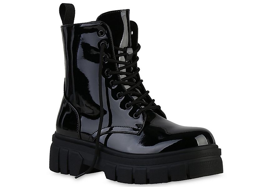 VAN HILL 839121 Plateaustiefelette Damen Stiefeletten Plateau Boots Stiefel günstig online kaufen