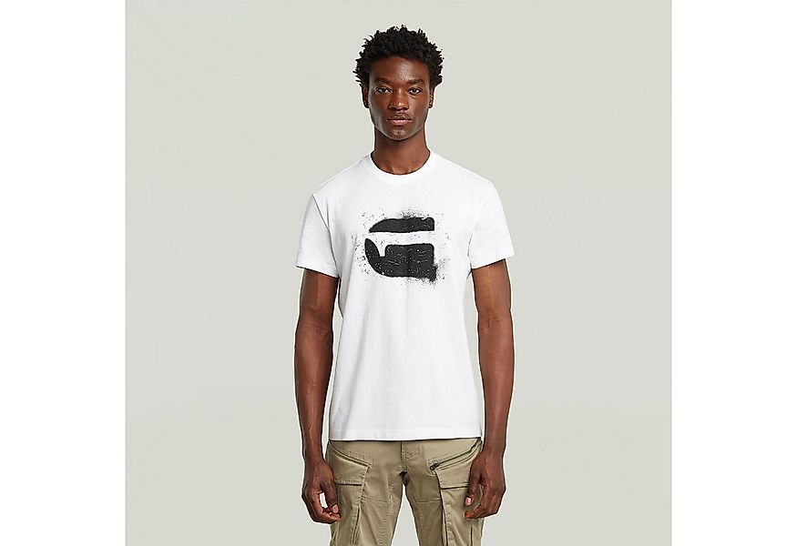 G-STAR T-Shirt Spray G Logo mit Rundhals günstig online kaufen