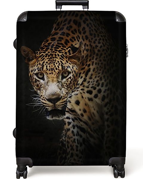 NoBoringSuitcases.com© Hartschalen-Trolley Leopard - Schwarz - günstig online kaufen