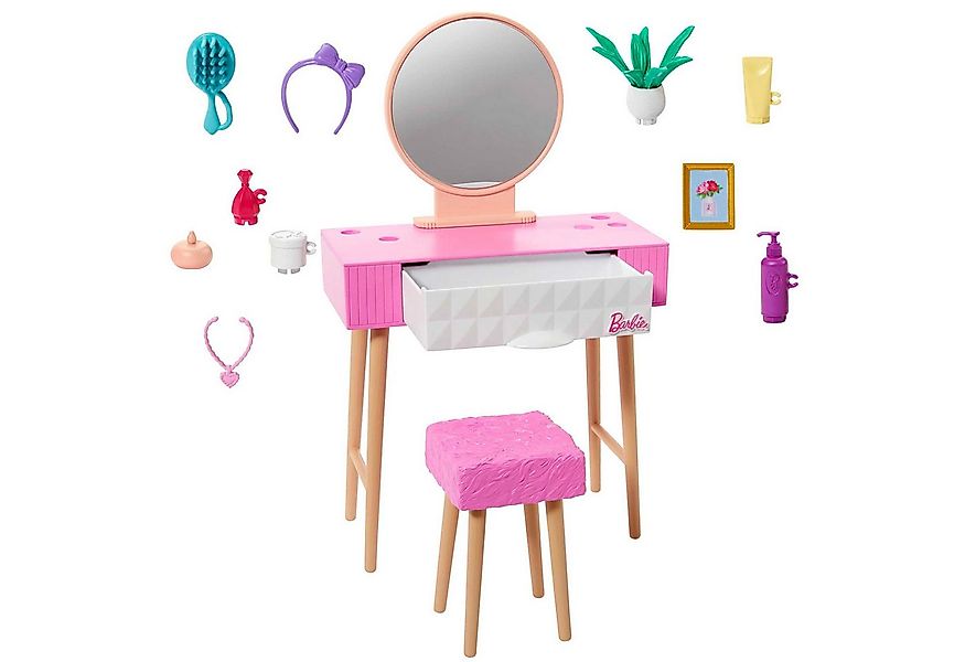 Mattel® Puppenmöbel Mattel HJV32, HJV35 - Barbie Möbel- und Zubehör-Set - S günstig online kaufen