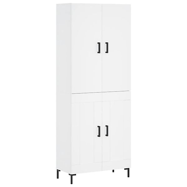 vidaXL Highboard Weiß 69,5x34x180 cm Holzwerkstoff 3195787 günstig online kaufen