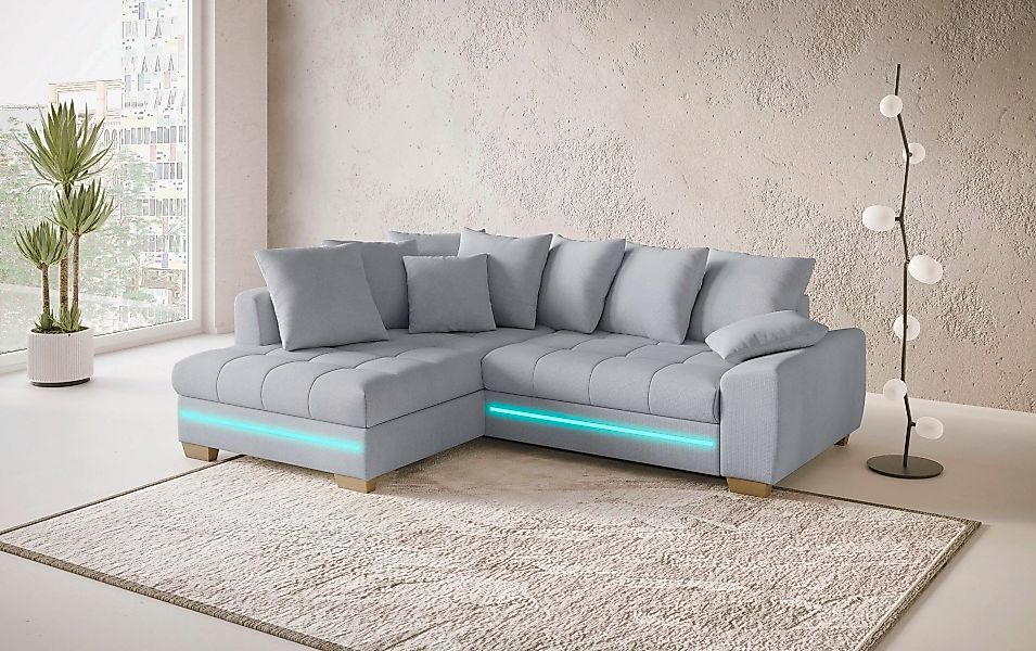 Mr. Couch Ecksofa "Nikita II, L-Form", mit Kaltschaum, RGB-LED Beleuchtung, günstig online kaufen