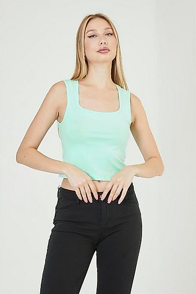 HomeStore Blusentop Kare Yaka Basic Tank Top - Kare Yaka Grund Tank Top günstig online kaufen