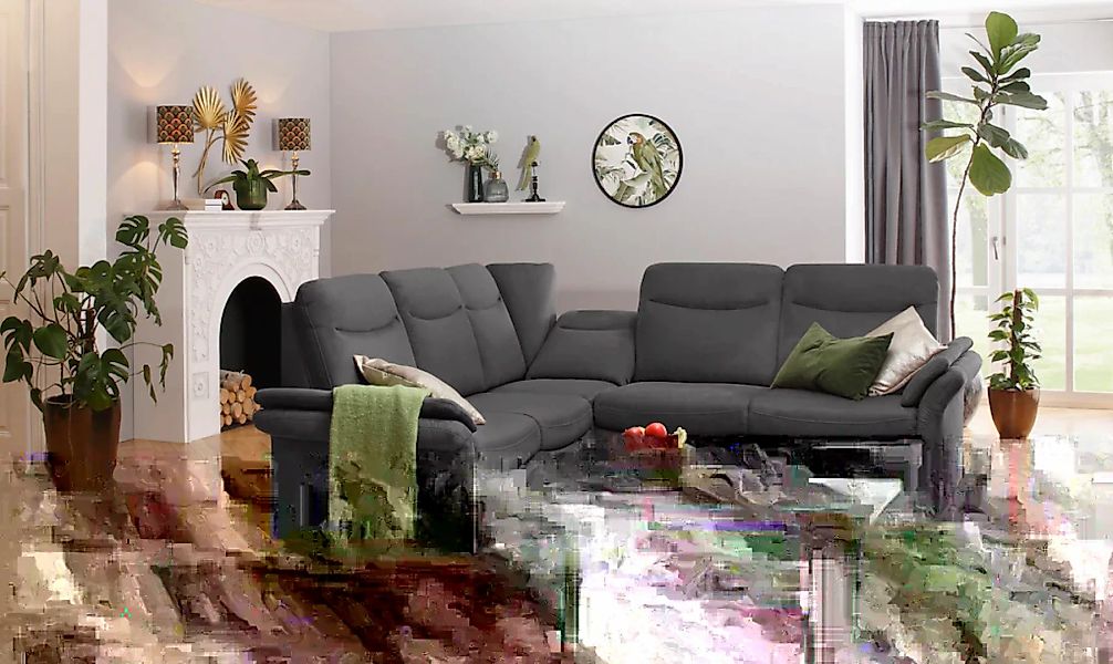 Home affaire Ecksofa »Tahoma L-Form«, mit Armlehnfunktion, wahlweise Bettfu günstig online kaufen