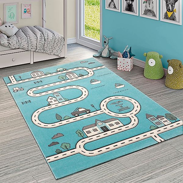 Paco Home Kinderteppich "Diamond 710" rechteckig 17 mm Höhe Kurzflor, Straß günstig online kaufen