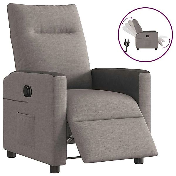 vidaXL Relaxsessel Elektrisch Taupe Stoff 3324043 günstig online kaufen