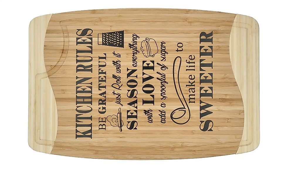 for friends Bambus-Schneidebrett   ¦ holzfarben ¦ Holz ¦ Maße (cm): B: 30,4 günstig online kaufen