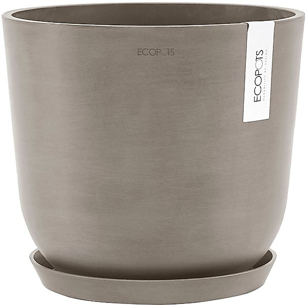 ECOPOTS Blumentopf Oslo 25 Taupe, für innen und außen: frostsicher, bruchsi günstig online kaufen