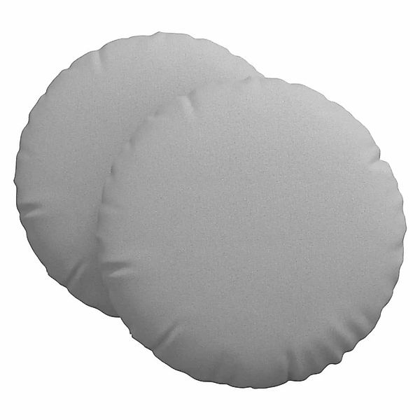 vidaXL Sitzkissen 2 Stk Wolkengrau Ø60 x 21 cm Stoff 42014207 günstig online kaufen