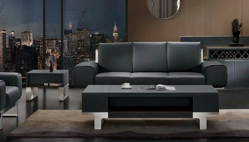 JVmoebel Sofa Ledersofa Polster Sitz 3er Lounge Club Sofas Couchen, Made in günstig online kaufen