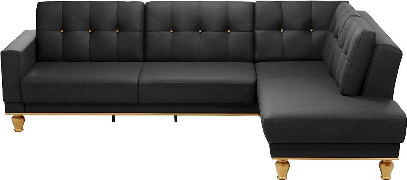 sit&more Ecksofa »Orient 5 L-Form«, mit Strass-Stein, wahlweise mit Bettfun günstig online kaufen