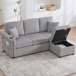 Odikalo 3-Sitzer Speichersofa Schlafsofa mit USB günstig online kaufen