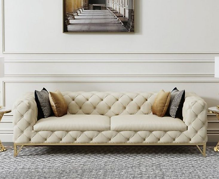 JVmoebel Sofa Chesterfield Couch Polster 3 Sitzer Couchen Sitz Garnitur Sof günstig online kaufen