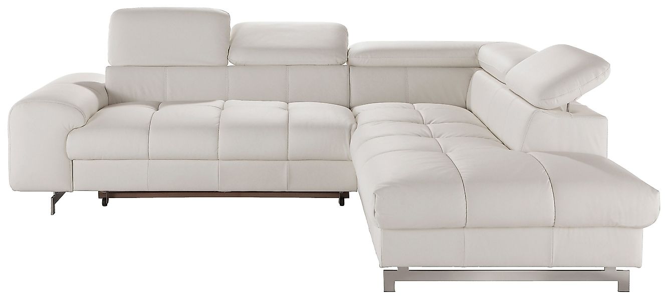 COTTA Ecksofa Chef L-Form, mit Kopfteilverstellung, günstig online kaufen
