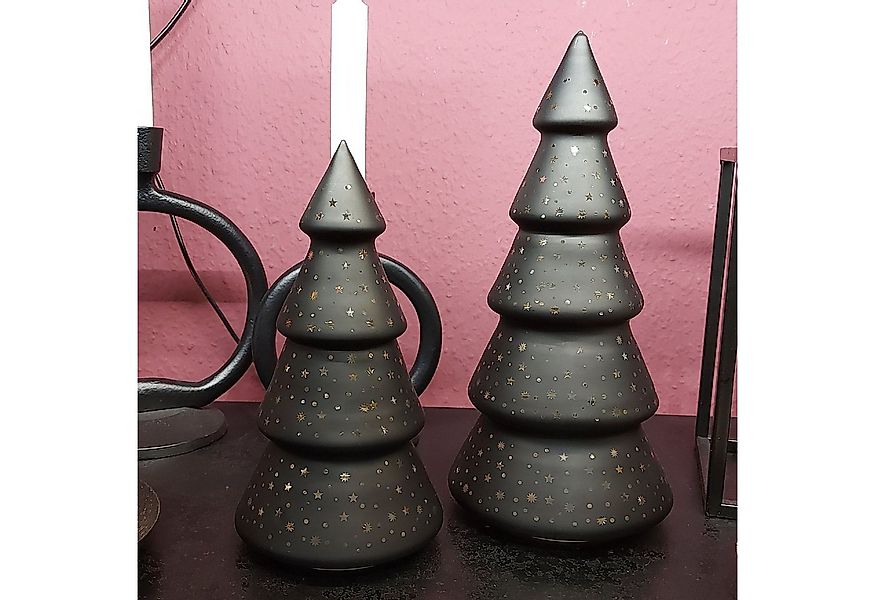 Kunstbaum Sterne, formano, Höhe 25 cm, Mit Timerfunktion, Schwarz, Motiv: S günstig online kaufen