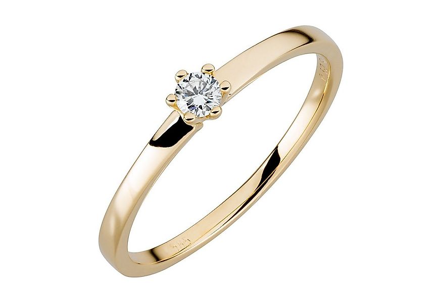 Orolino Fingerring Gold 585 mit natürlichem Brillant 0,10ct. günstig online kaufen