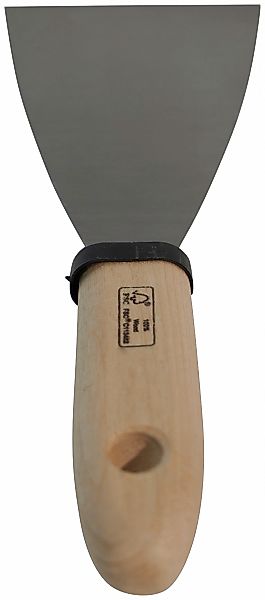 A.S. Création Malerspachtel Edelstahl, Holzgriff, 8 cm breit günstig online kaufen