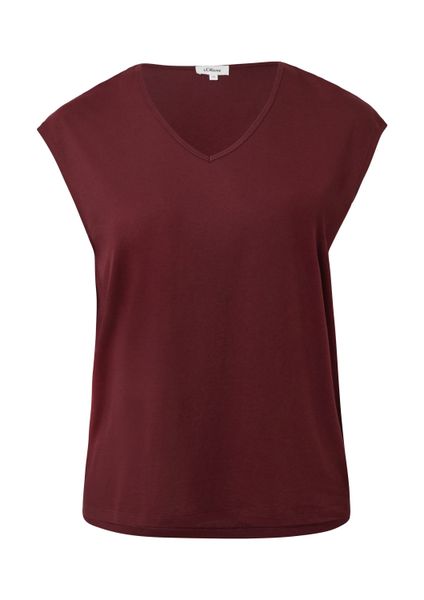 s.Oliver Kurzarmshirt T-Shirt T-Shirt mit V-Ausschnitt günstig online kaufen