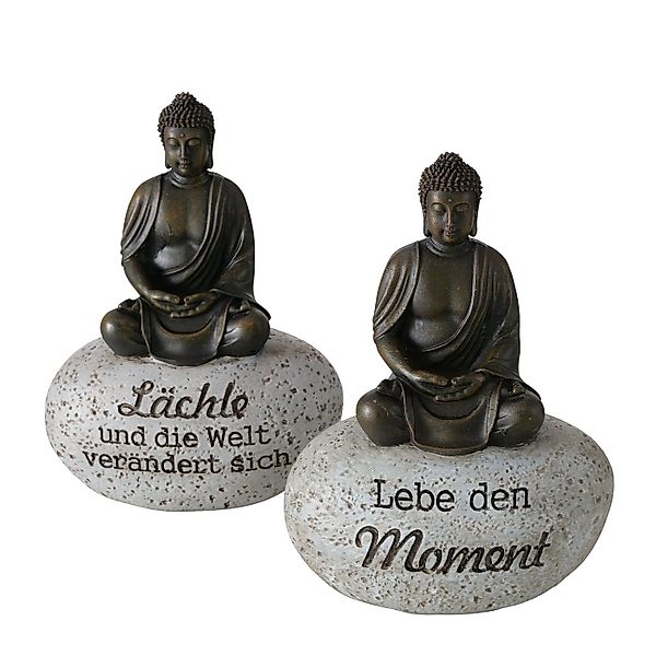 BOLTZE Buddhafigur Dekoaufsteller Set Zen-Buddha mit günstig online kaufen