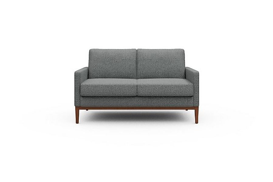 moebelfaktor Sofa Bodo 2-Sitzer, Retro-Design, elegante Linien, stabile Hol günstig online kaufen