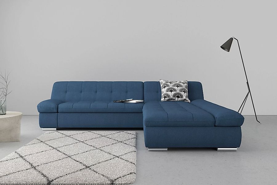 DOMO collection Ecksofa »Mona L-Form«, wahlweise mit Bettfunktion günstig online kaufen