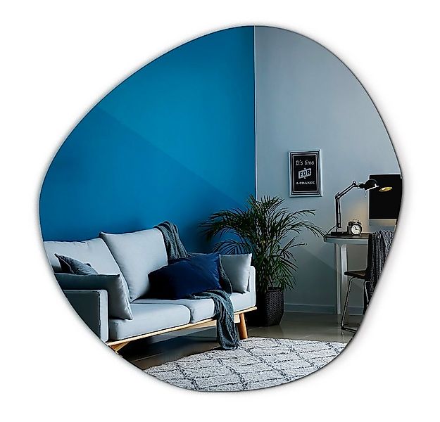 Tulup Dekospiegel Rund Wanddeko Spiegel Wand Modern Glas Kosmetikspiegel günstig online kaufen