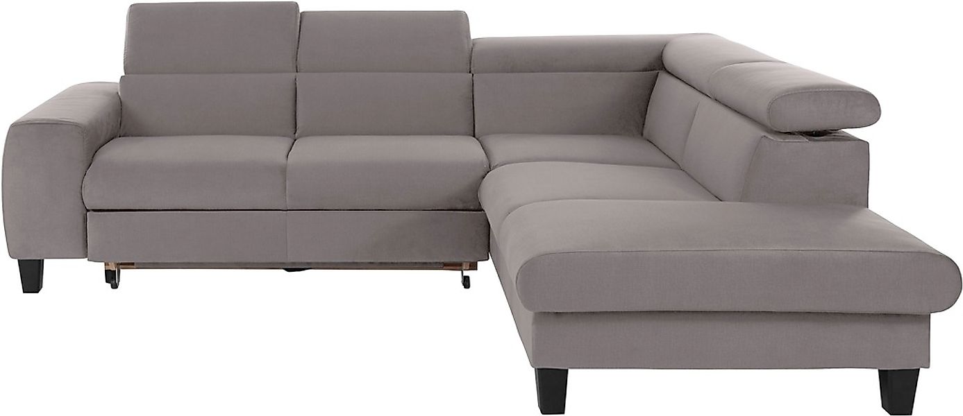 COTTA Ecksofa "Morven L-Form mit Kopfteilverstellung", wahlweise mit Bettfu günstig online kaufen
