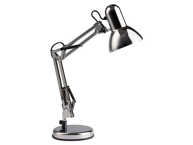 Brilliant Tischleuchte Henry, Lampe Henry Tischleuchte chrom 1x A60, E27, 2 günstig online kaufen