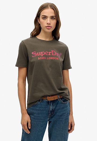 Superdry Kurzarmshirt VENUE METALLIC RELAXED TEE günstig online kaufen
