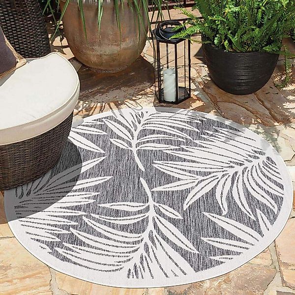 Carpet City Outdoorteppich "Outdoor 468" rund 5 mm Höhe UV-beständig, Flach günstig online kaufen
