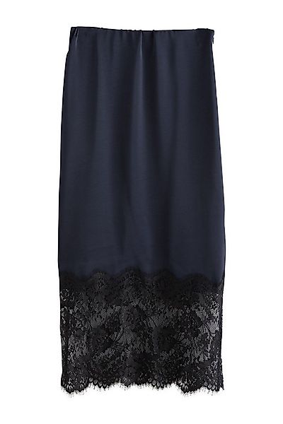 Next Midirock Satin-Midirock mit Spitzenbesatz (1-tlg) günstig online kaufen