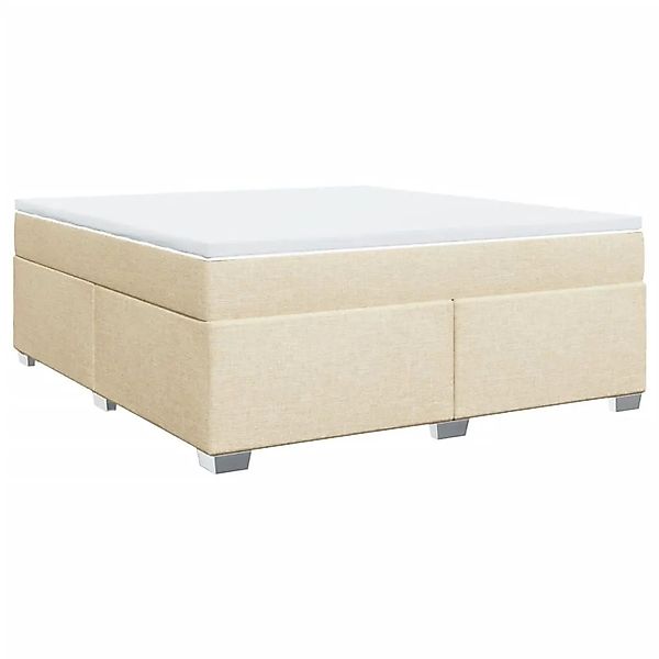 vidaXL Boxspringbett mit Matratze Creme 180x200 cm Stoff 3285156 günstig online kaufen
