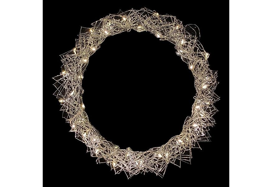Mojawo Lichtervorhang LED Hängekranz / Tischdekoration LED Kranz Tischkranz günstig online kaufen