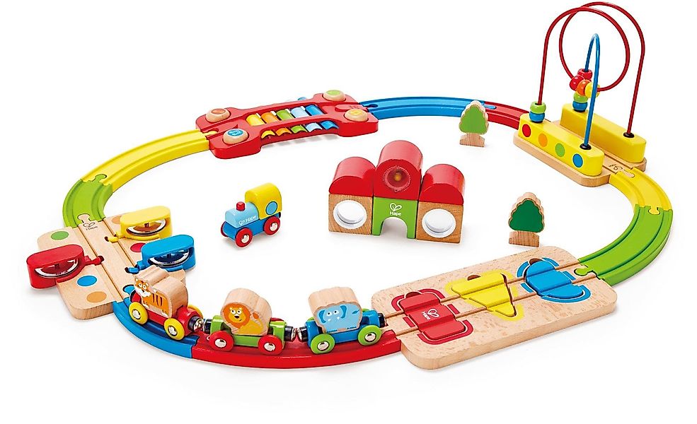 Hape Spielzeug-Eisenbahn Regenbogen-Puzzle Eisenbahnset, (Set), aus günstig online kaufen