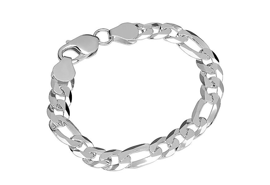 NKlaus Armband Armband 925 Sterling Silber 19cm Figaro Panzerkett (1 Stück) günstig online kaufen