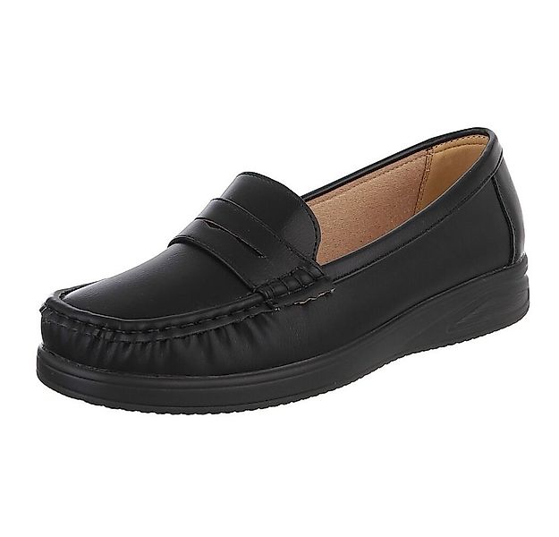 Ital-Design Elegante Damen Mokassins mit optimalem Tragekomfort Slipper (91 günstig online kaufen