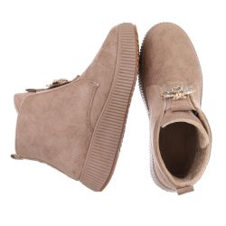 Ital-Design Elegante Damen Plateau-Stiefeletten mit Dekorativem günstig online kaufen