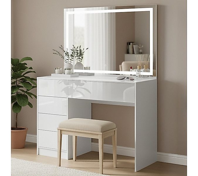 Bellamio Schreibtisch Livny mit 5 Schubladen beidseitig montierbar (mit Sch günstig online kaufen