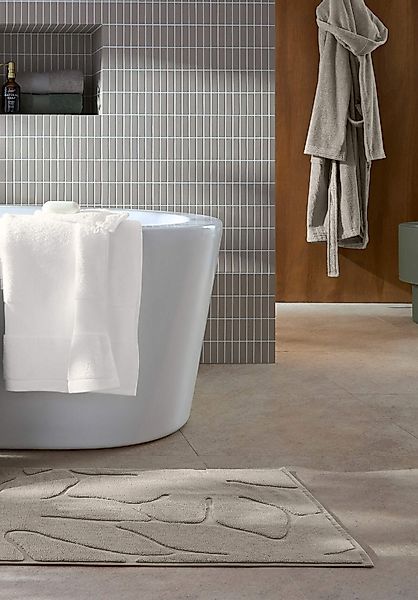 hessnatur Badematte SELVA aus Bio-Baumwolle - beige - Größe 50x80 cm günstig online kaufen
